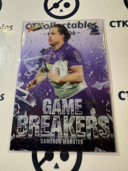 2026 Select NRL League Heroes Game Breakers #GB62 Cameron Munster Storm