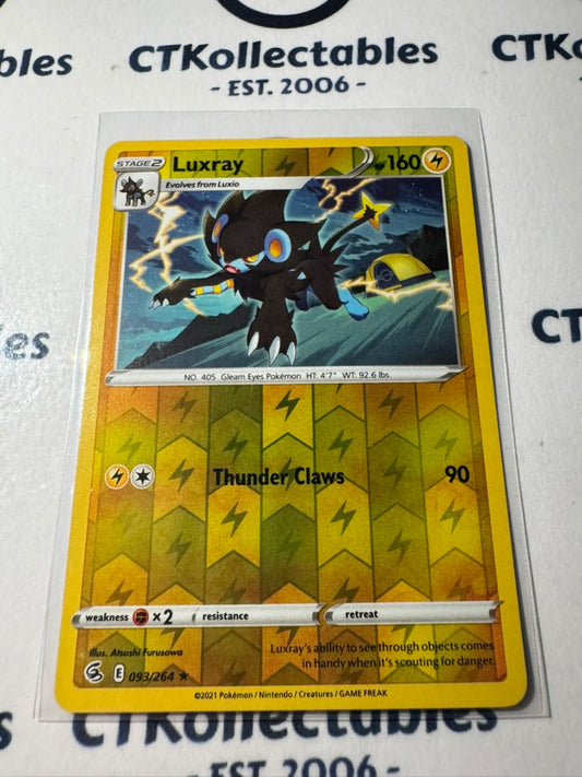 Luxray Reverse Holo #093/264 Sword & Shield Fusion Strike Pokemon