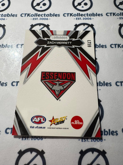 2025 AFL Footy Stars Thunderbolt LT59 Zach Merrett Bombers