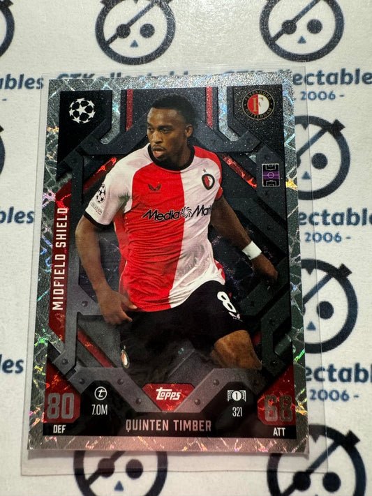 24/25 TOPPS MATCH ATTAX Quinten Timber Midfield Shield #321