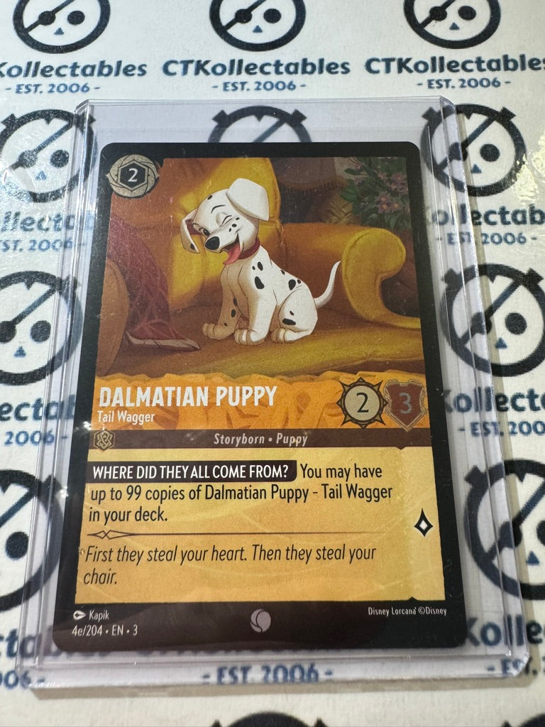 2024 Disney Lorcana Cold-Foil #4e/204 Dalmatian Puppy  – Into The Inklands