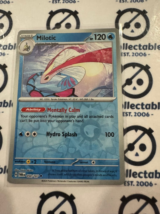 Milotic Reverse Holo #050/167 Twilight Masquerade Pokemon Card