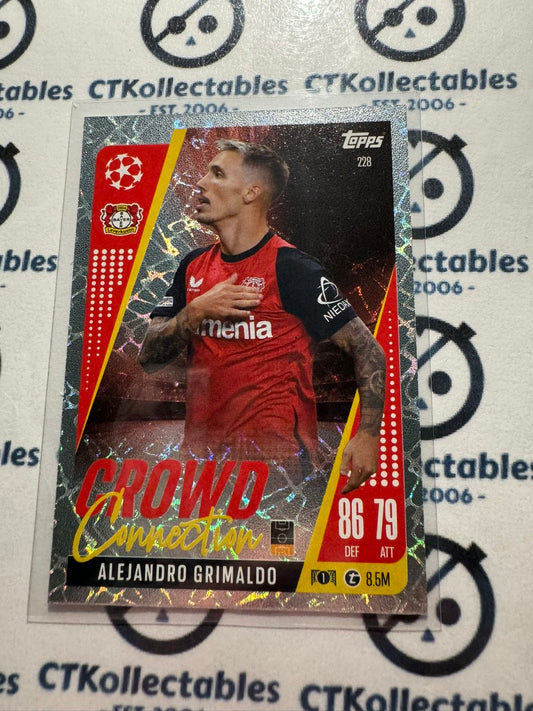 24/25 TOPPS MATCH ATTAX Alejandro Grimaldo Crowd Connection #228