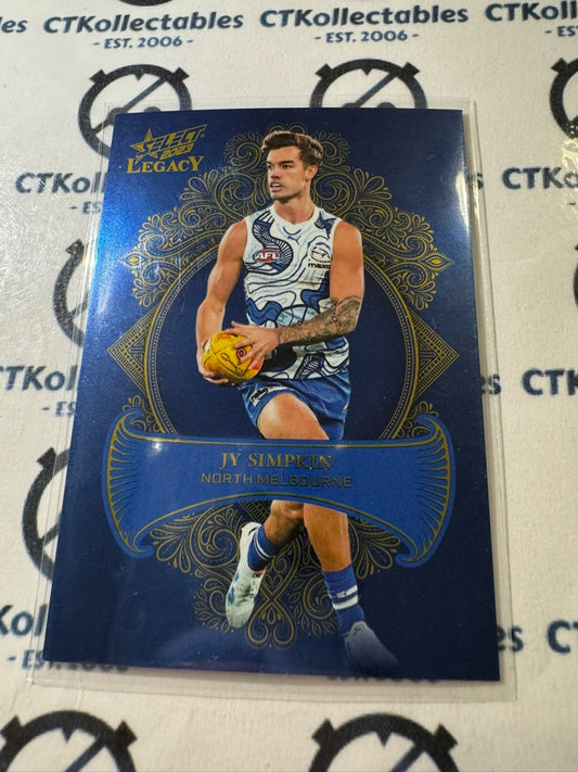 2023 AFL Legacy Jy Simpking LP119 Legacy Plus #365/425 Kangaroos