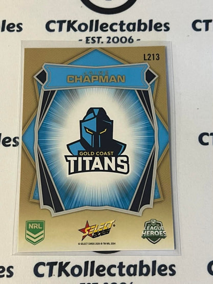 2026 Select NRL League Heroes Luminous Base #L213 Jaime Chapman Titans