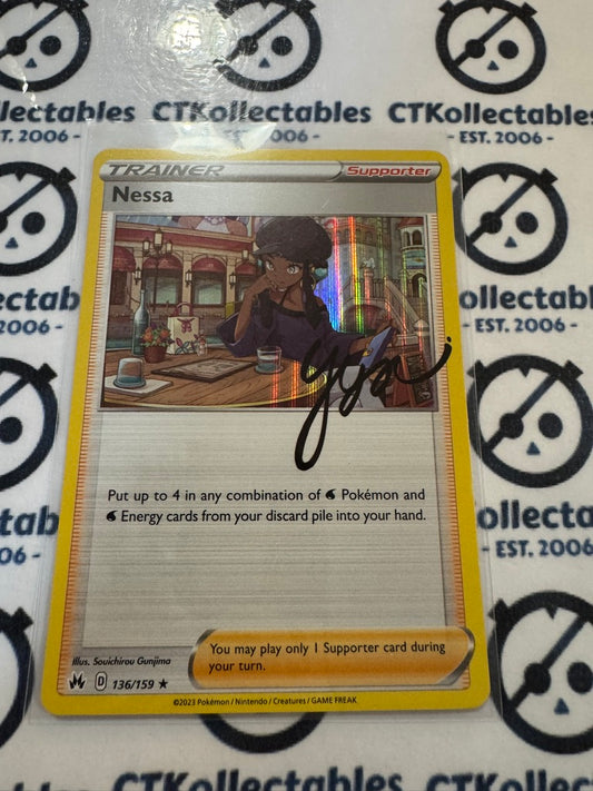 Nessa Holo Rare #136/159 Crown Zenith Pokémon Card