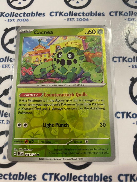 Cacnea Reverse Holo #005/198 2023 Scarlet & Violet Pokémon TCG