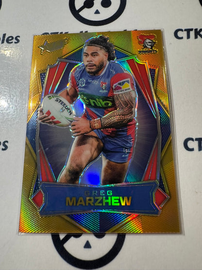 2026 Select NRL League Heroes Luminous Base #L103 Greg Marzhew Knights