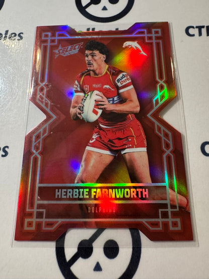 2026 Select NRL League Heroes Colours Diecut #CD55 Herbie Farnworth Dolphins