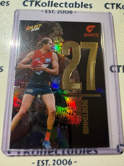 2022 AFL Footy Stars Numbers Midnight #NM94 Harry Himmelberg #097/130