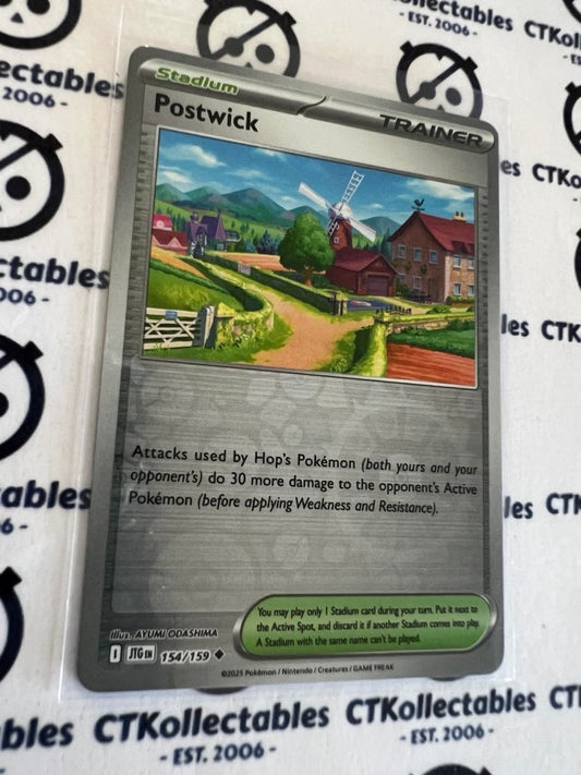 Postwick Reverse Holo #154/159 Journey Together Pokemon Card TCG