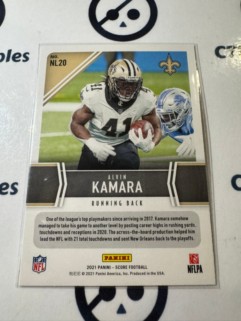 2021 NFL Score Next Level Stats #NL20 Alvin Kamara Saints