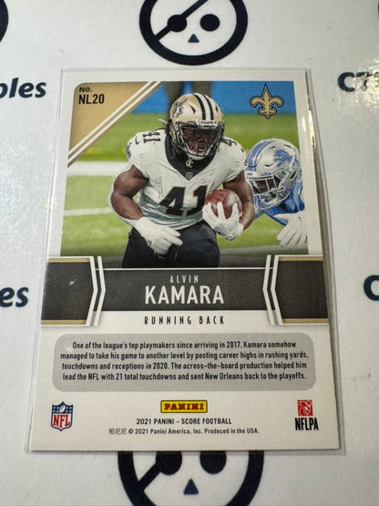 2021 NFL Score Next Level Stats #NL20 Alvin Kamara Saints