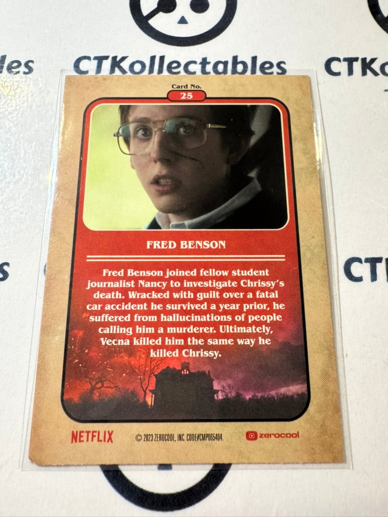 2023 Topps Stranger Things Season 4 #25 Yellow Fred Benson