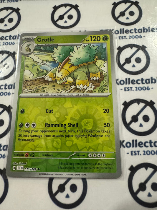 Grotle Reverse Holo Scarlet & Violet Temporal Forces # 011/162 Pokemon