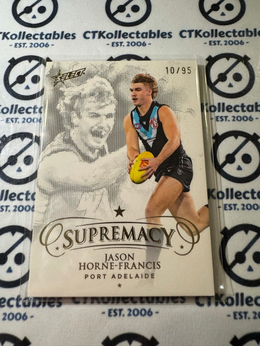 2024 AFL Supremacy Jason Horne-Francis #114 Gold #10/95 Port Adelaide