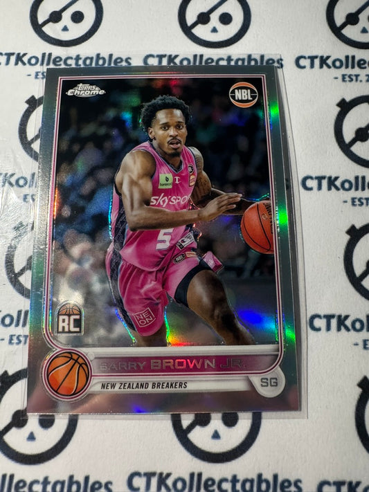 2022-23 Topps NBL Chrome Barry Brown Jr Rookie Refractor #55 Breakers