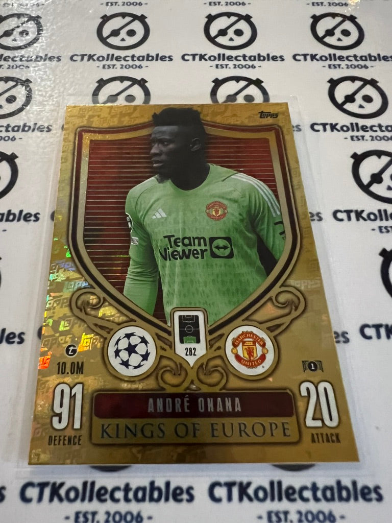 2023-24 TOPPS MATCH ATTAX Andre Onana Kings Of Europe #282 SOCCER CARD
