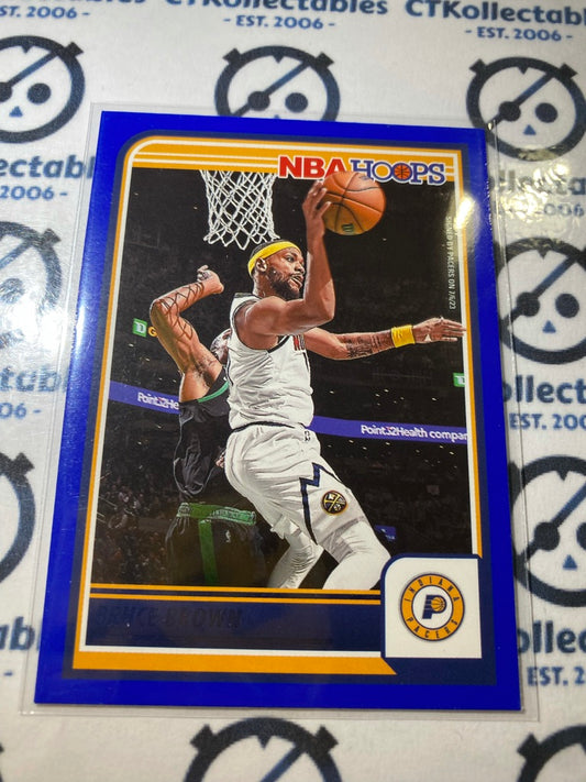 2023-24 Panini NBA HOOPS Bruce Brown Blue Parallel #204 Pacers