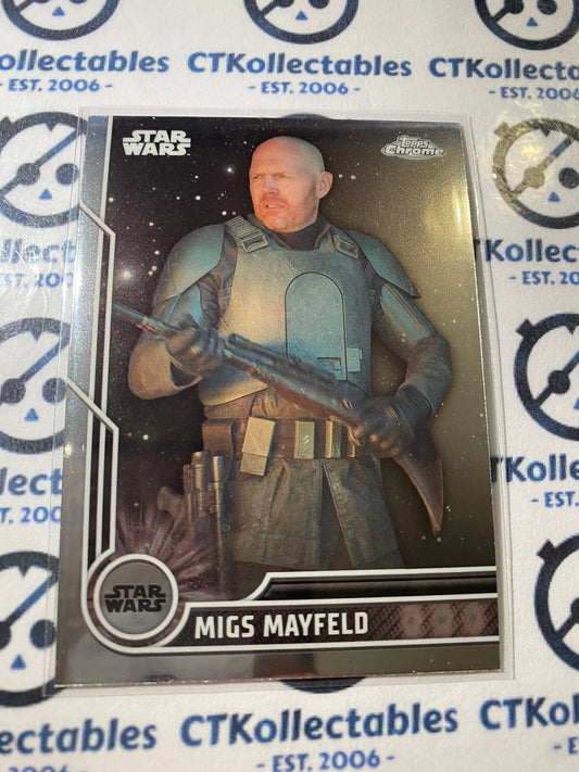 2023 Topps Chrome Star Wars - # 100 Migs Mayfield Chrome Base Card