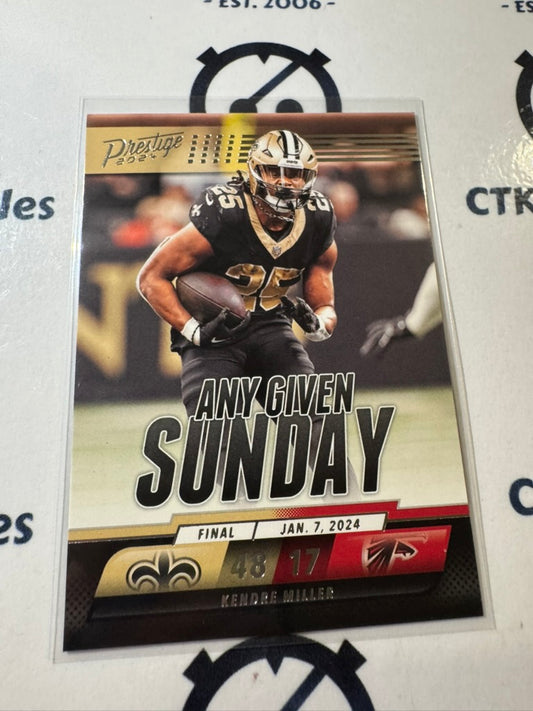 2024 NFL Prestige Kendre Miller Any Given Sunday #AGS-KMR Saints