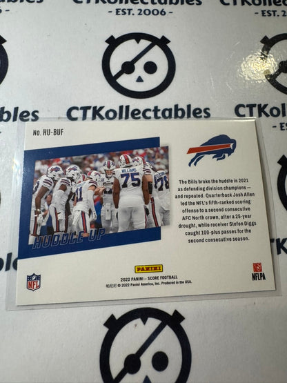 2022 NFL Panini Score Huddle Up #HU-15 Buffalo Bills