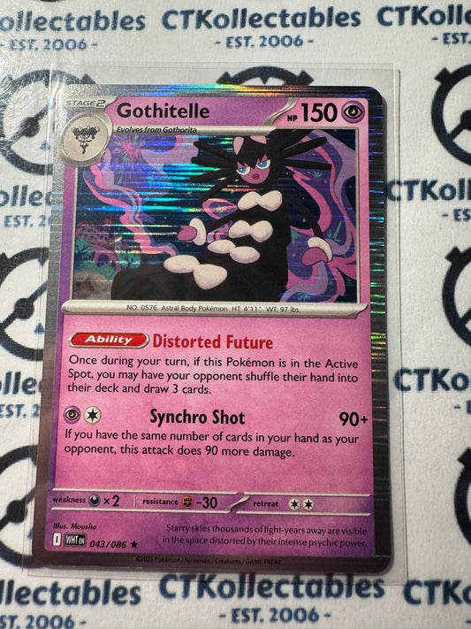 Gothitelle Holo Rare Scarlet & Violet White Flare #043/086 Pokemon