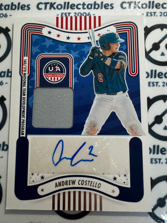 2024 Panini USA Stars & Stripes Andrew Costello Relic Auto SM-AC