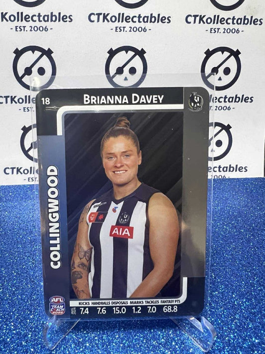 2025 AFLW Teamcoach Silver #18 Brianna Davey Magpies