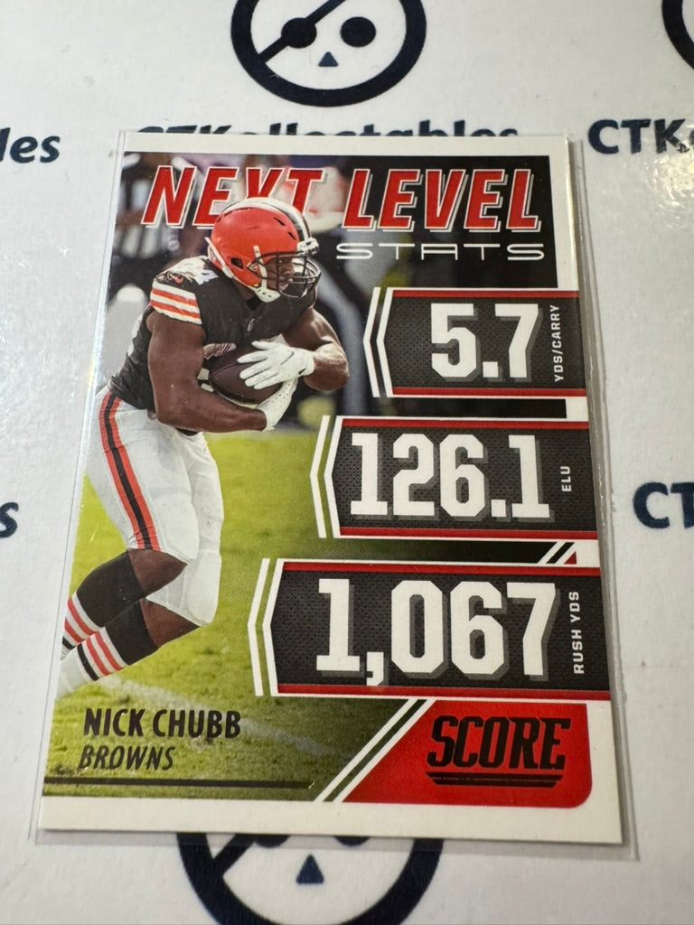 2021 NFL Score Next Level Stats #NL19 Nick Chubb Browns