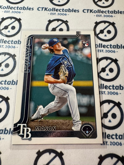 2025 Topps Series 2 Baseball Mason Montgomery rookie RC #369 Tampa Rays
