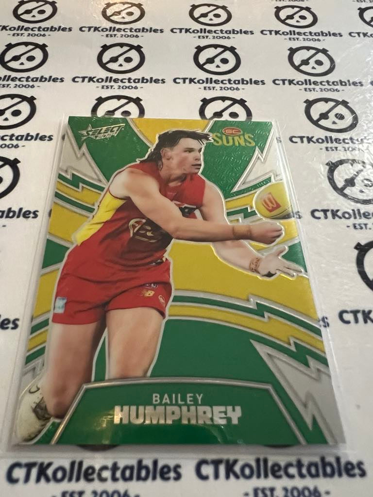 2024 AFL Footy Stars Bailey Humphrey Luminous Green Kmart Lightning Thunderbolt