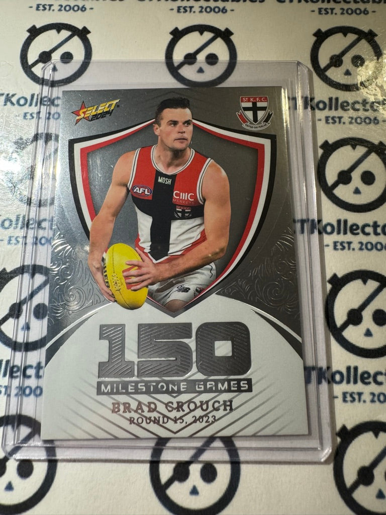 2024 AFL Footy Stars Milestone Hobby Brad Crouch #015/240 Saints