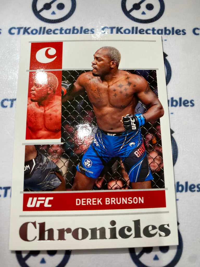 2022 UFC Panini Chronicles Base #13 Derek Brunson - Middleweight