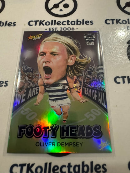 2025 AFL Footy Stars Footy Heads Oliver Dempsey FH39 Cats