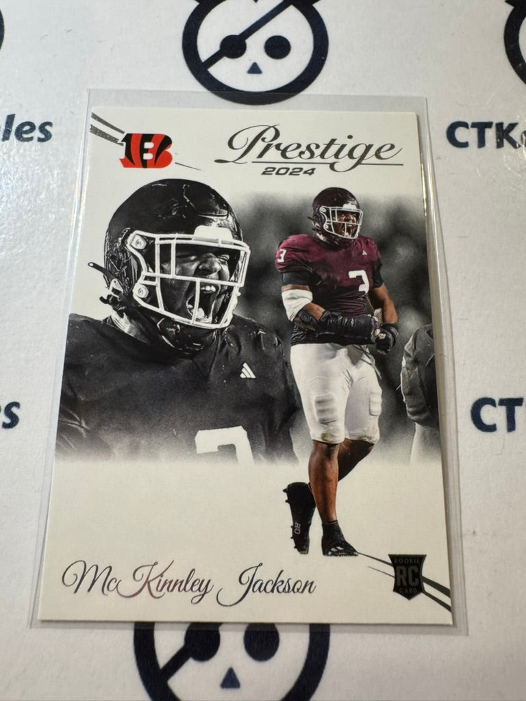 2024 NFL Prestige Rookie Card #369 McKinnley Jackson Cincinnati Bengals