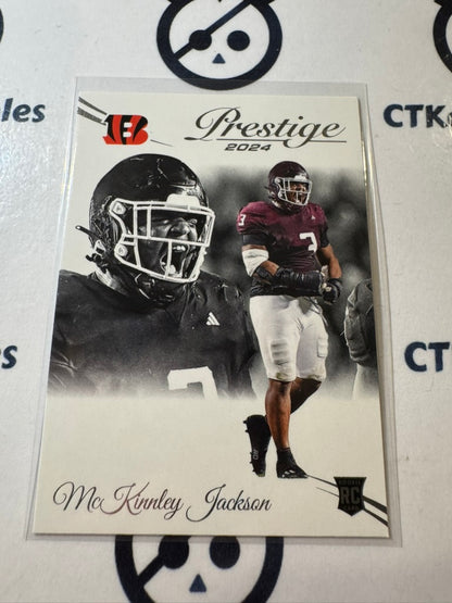 2024 NFL Prestige Rookie Card #369 McKinnley Jackson Cincinnati Bengals