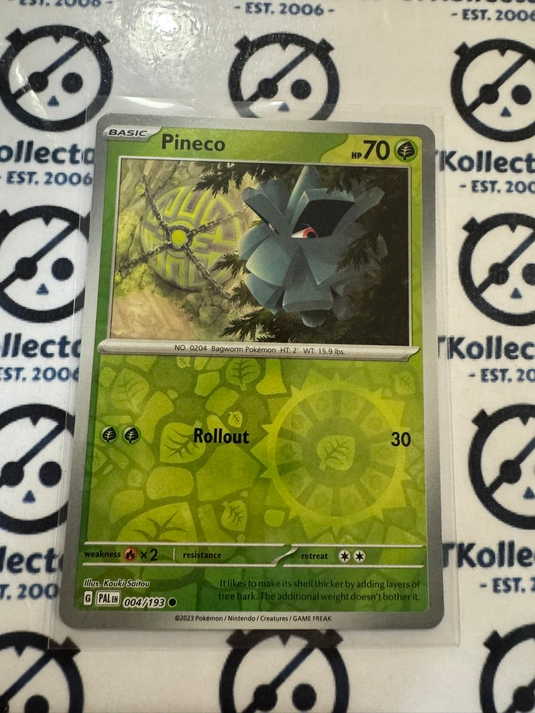 Pineco Reverse Holo #004/193 Scarlet & Violet Paldea Evolved Pokemon Card