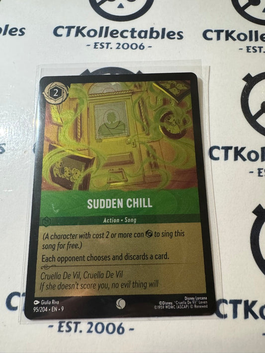Disney Lorcana Fabled COLD FOIL 95/204 Sudden Chill C