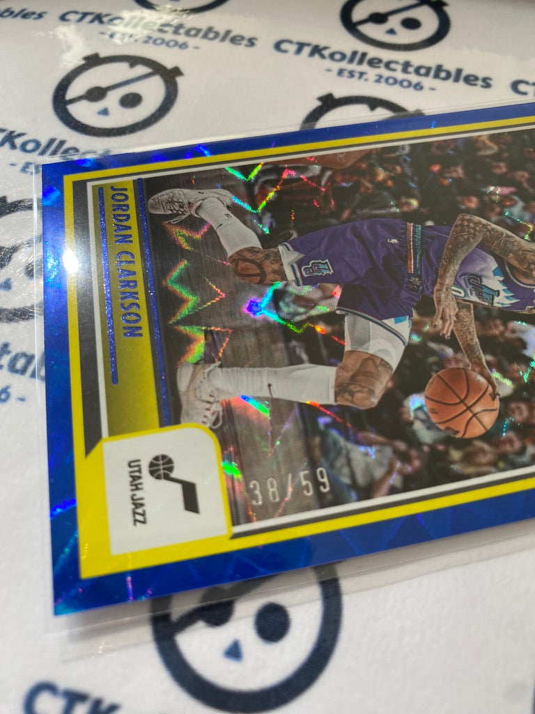 2023-24 Panini NBA HOOPS Jordan Clarkson Blue Explosion #38/59 Jazz