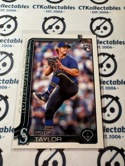 2025 Topps Series 2 Baseball Rookie Card #691 Troy Taylor Seattle Mariners RC