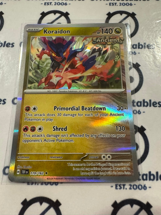 Koraidon Holo Rare Scarlet & Violet Temporal Forces # 119/162 Pokemon