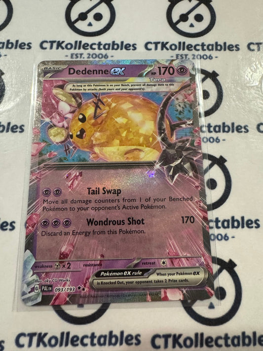 Dedenne EX #093/193 2023 Scarlet & Violet Paldea Evolved Pokemon
