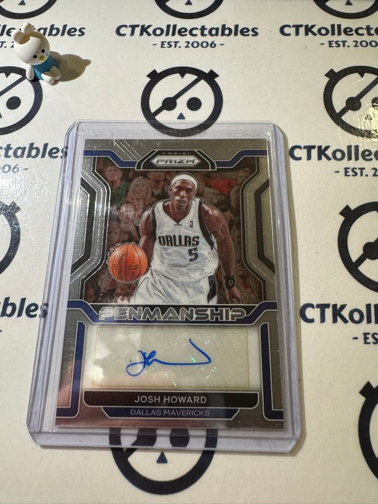 2021-22 Panini NBA PRIZM Josh howard Penmanship Auto #PM-JHW Mavericks