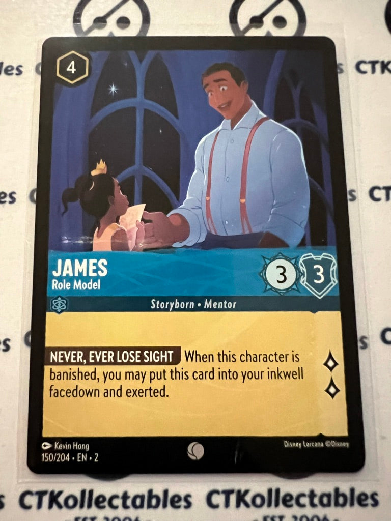 2024 Disney Lorcana Floodborn Non-Foil #150 James, Role Model – Common