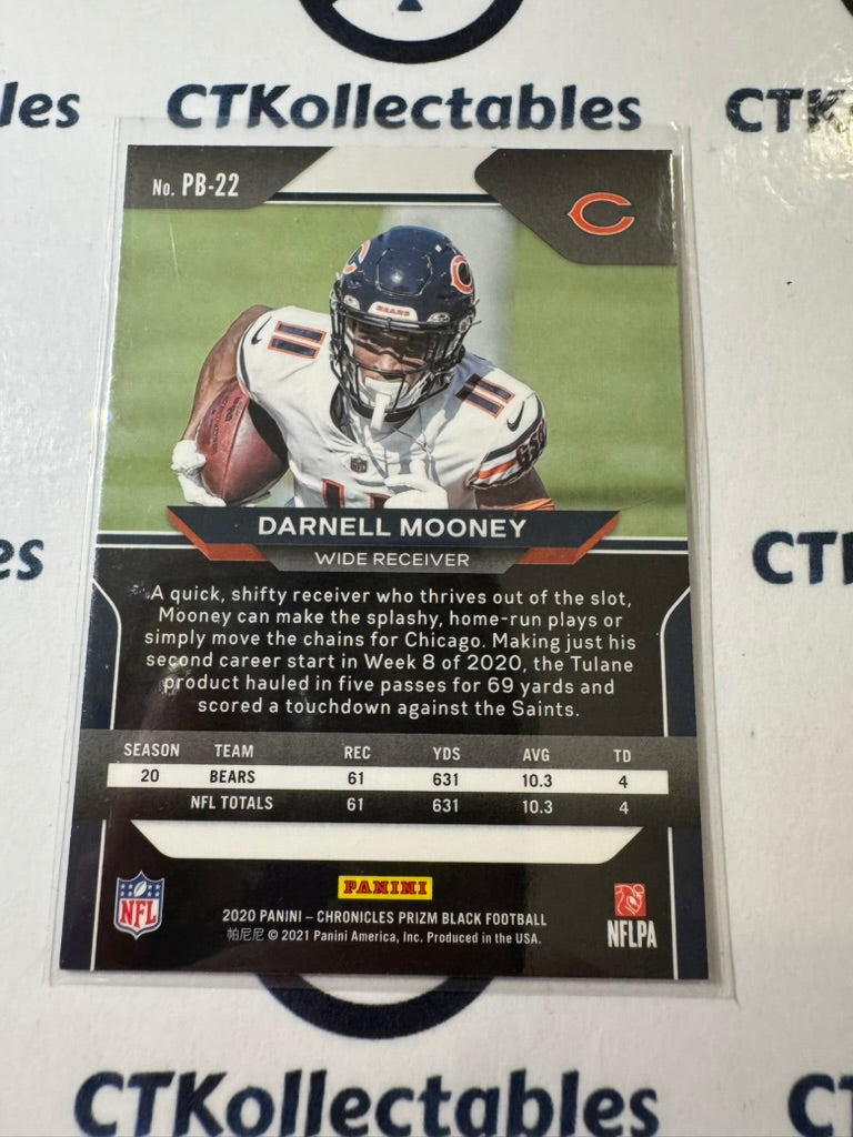 2020 NFL Chronicles Prizm Black Darnell Mooney Rookie Card #PB-22 Bears
