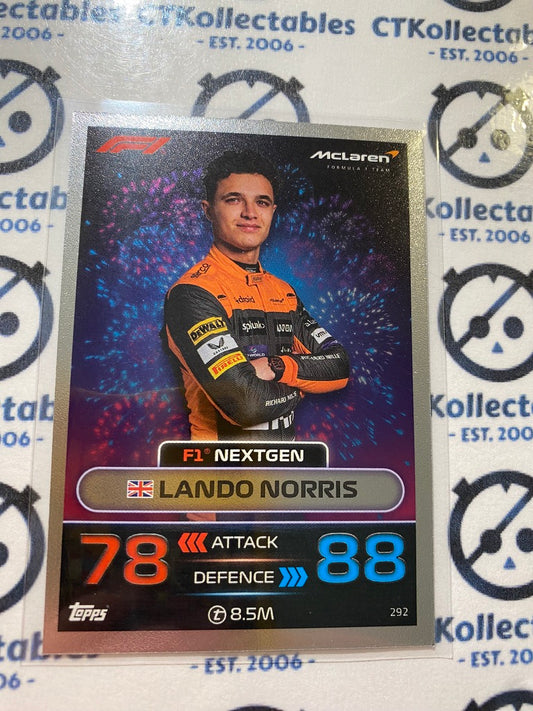 2023 Topps Turbo Attax F1 -Foil Lando Norris Next Gen #292 McLaren