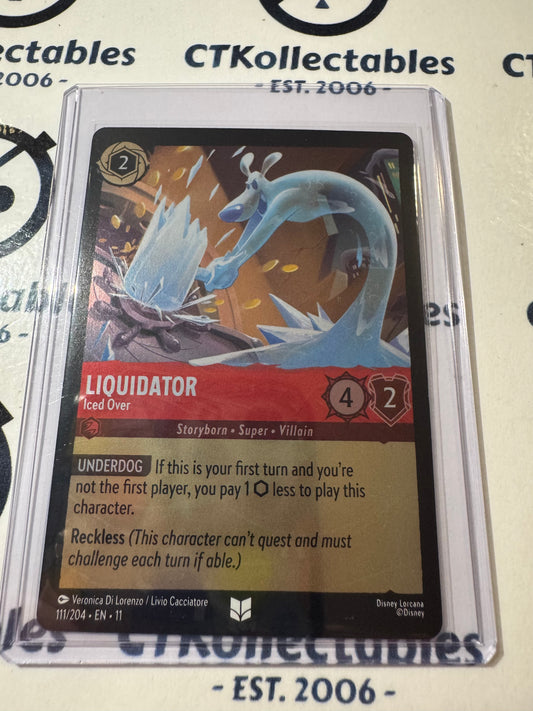 Disney Lorcana Winterspell 111/204 Liquidator – Iced Over COLD FOIL UC