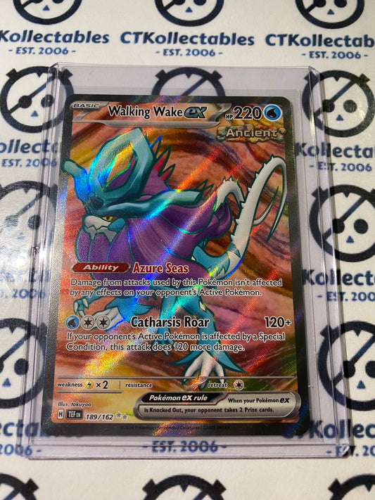 2024 Temporal Forces Walking Wake EX Full Art # 189/162 Pokemon 2024