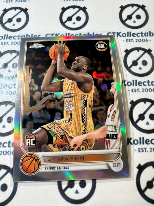 2022-23 Topps NBL Chrome Lat Mayen Refractor #27 Taipans